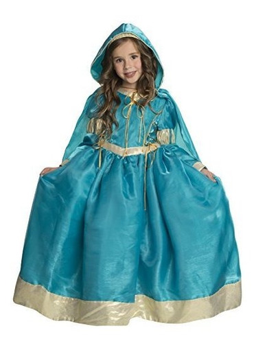 Princesa Emma Vestuario Deluxe Rubie, Teal, Medio.