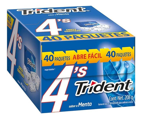 4´s Menta Trident 40 Pzas