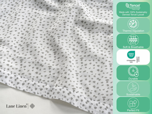 Blanket Lane Linen Cooling King Size Haze, Color Gris