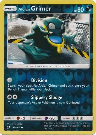 Cartas Pokemon Alolan Grimer 83/147 Reverse Bus (Usado)