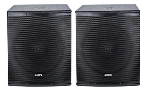 Sub Ativo + Passivo 15 Polegadas Ksr Pro 800w Rms Woofer Jbl Cor Preto Bivolt