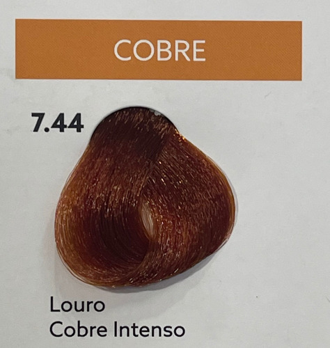 Tinta De Cabelo Coloração Extra Color 7.44 Cobre Intenso
