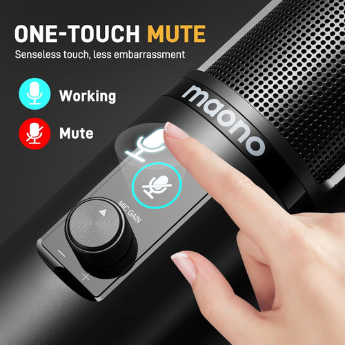 Maono Usb Recording Microphone Kit, Professional Condense...