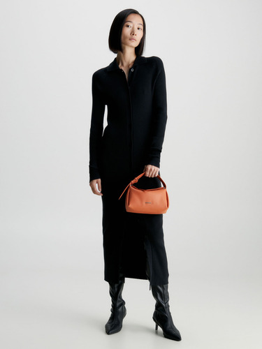 Mini Bolso De Hombro Cuero Sintético De Napa Calvin Klein