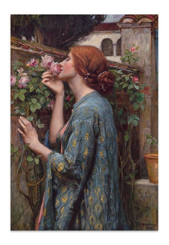 Cuadro Canvas El Alma De La Rosa Waterhouse 48x70 M Y C