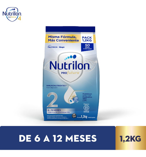 Nutrilon Profutura 2: Leche Infantil En Polvo 1.2kg: 1 Pouch