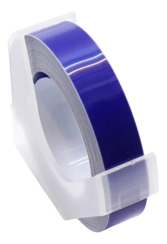 Cinta Rotuladora Motex Color Azul Original 9mm X 3mt