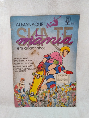 Gibi Hq Almanaque Skate Mania Em Quadrinhos N° 1 - Editora Abril (Usado)