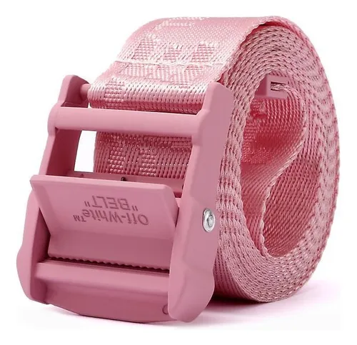 Pink belt off white hot sale