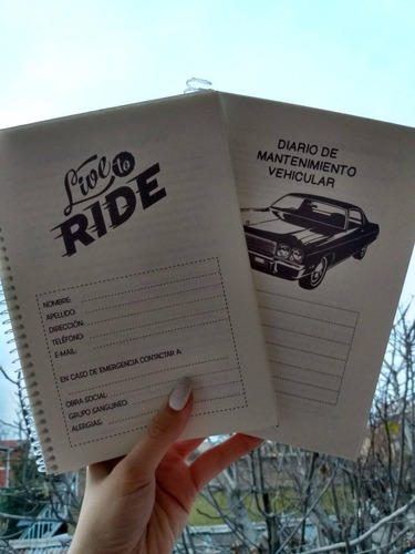 Cuaderno De Mantenimiento Para Autos Y Motos