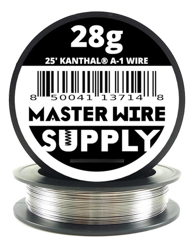 Kanthal - Cable De  28 A1-25 Pies - Pulgada-  Pulgadas - Mas