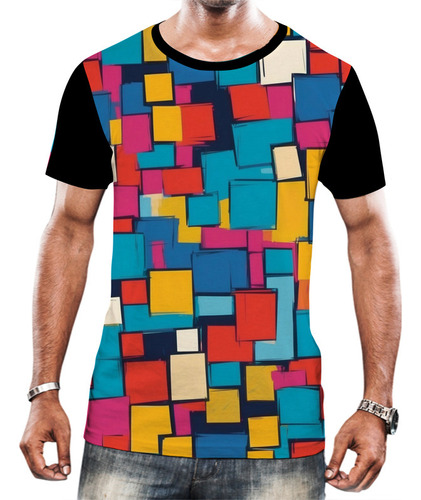 Camiseta Camisa Tshirt Arte Abstrata Cubo Quadrado Tumblr 1