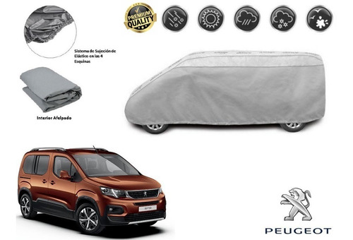 Funda Cubreauto Afelpada Premium Peugeot Rifter 2019 A 2020