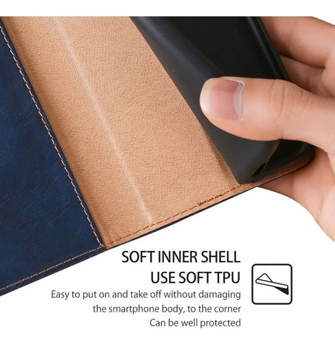 Funda Protectora Para Motorola Carcasa Case De Cuero Cartera