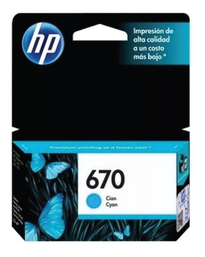 Cartucho Original Hp 670 Para 3525 4615 4625 5525