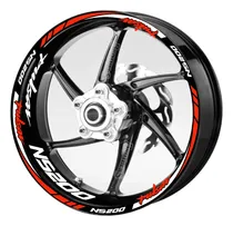 Comprar Calcomanías Stickers Rines Pulsar Ns 200 Neon Reflejante M-3