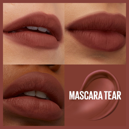 Maybelline Super Stay Teddy Lip Tint, Lápiz Labial Mate