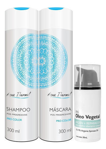 Shampoo Sin Sal + Acondicionador 300ml + Oleo Argan Vegetal