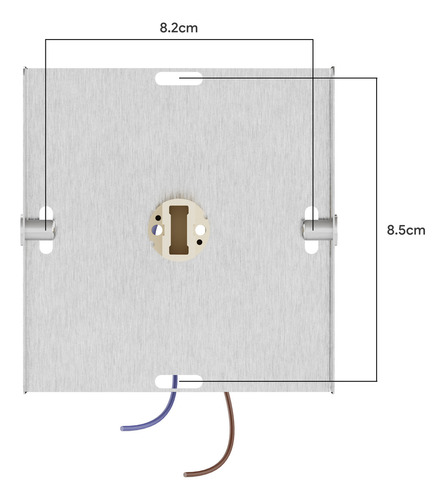 4x Arandela Externa Luminária 2 Frisos 2 Fachos Marrom Alumínio + Led G9 Branco Frio 5w Mf115 Mega Forte Iluminação