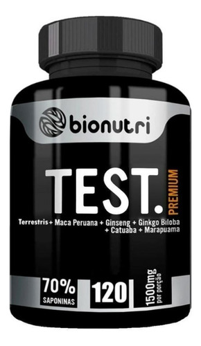 Testosterona Testo Premium Bionutri 120 Cápsulas 1500mg 