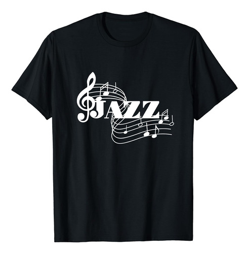 Camiseta De Notas De Jazz Para Músico De Jazz