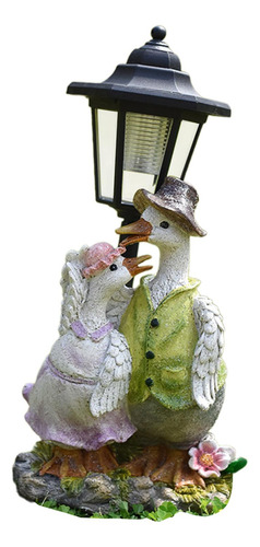 Estatua De Jardín Con Luz Solar Para Decoración Exterior