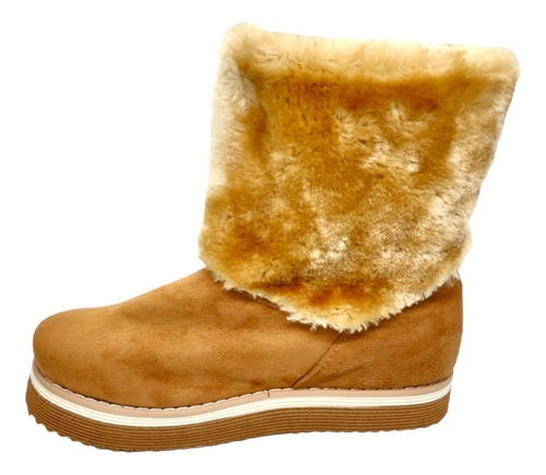 Pantubotas Mujer Invierno Moda Botas Peluche Corderito