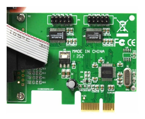 Tarjeta Pci Express Dual Db9 Serial Rs-232 Pcie Pci-e 1x Pc