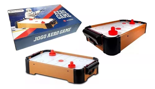 Mini Mesa Hockey Brinquedo Róquei Madeira Jogo de Tabuleiro Infantil