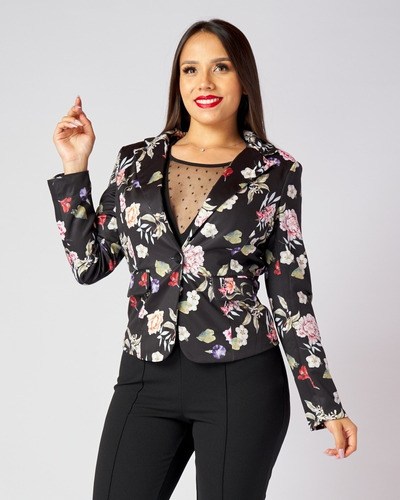 Blazer Chaqueta Mujer Fiesta Matrimonio Gala Civil H1905