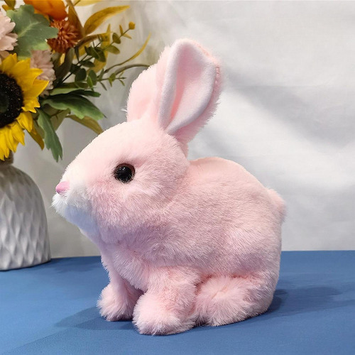 Pet De Juguete De Conejo Suave De Mascota Electrónica Rosa