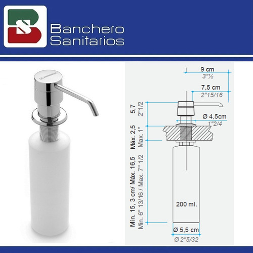 Imagen 4 de 7 de Combo Secaplatos + Dosificador Johnson Para Bachas Luxor