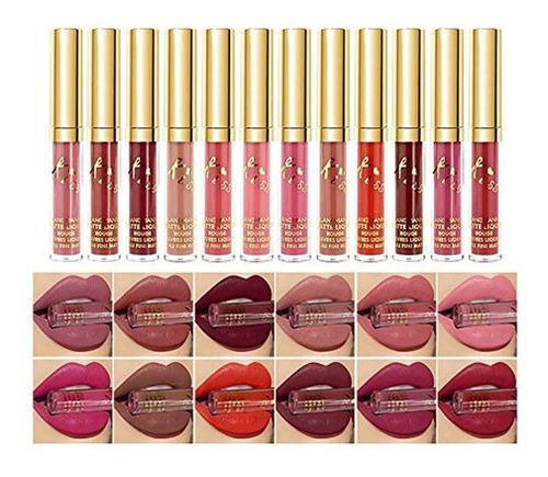 12pcs/set Velvet Matte Liquid Lipstic - g a $127500