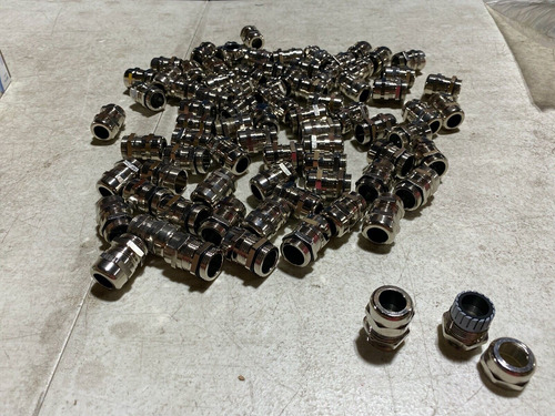 40x Harting Cable Gland Clamp Pg16, Nickle Plated, N Ccs