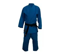 Comprar Judogi Shiai Traje Tramado Mediano Azul 0 A 3 Uniforme Judo
