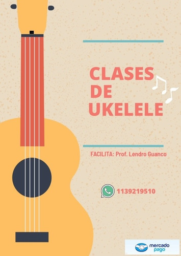 Imagen 3 de 8 de Clases De Guitarra/ Charango / Ukelele + Aula Virtual Gratis