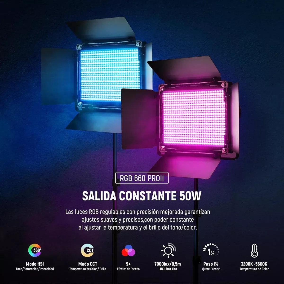 Primera imagen para búsqueda de neewer 660 rgb