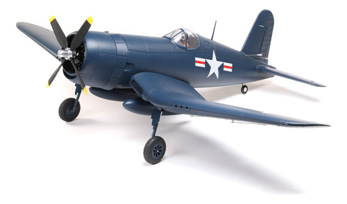 E-flite Rc Airplane F4u-4 Corsair 1.2m Bnf Transmisor Básico