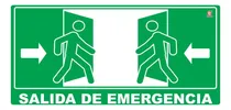 Comprar Señalamiento Letrero Salida Emergencia 20x20 Mate Seguridad