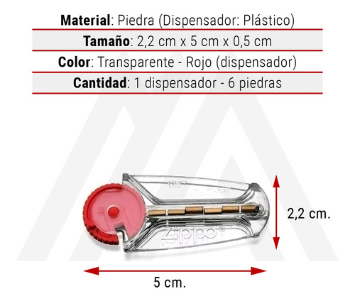 Imagen 9 de 10 de Zippo Lighter Encendedor Satin Chrome + 6 Piedras