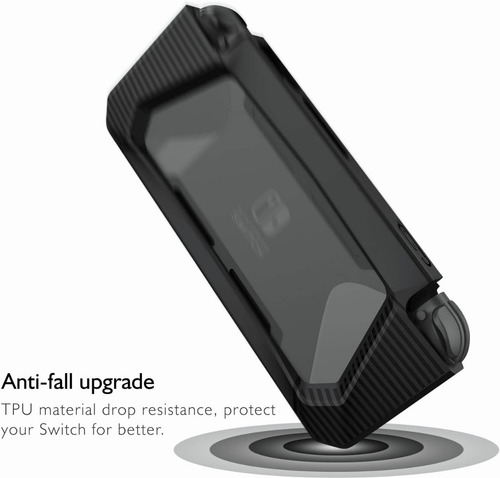 Imagem 2 de 8 de Case Capa Estojo E Película Vidro Para Nintendo Switch+2grip