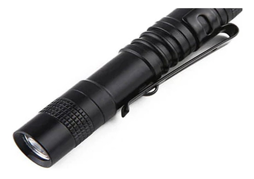 Mini Lanterna Tatica Led Cree Forte P/ Edc Pilha Aaa C/ Clip
