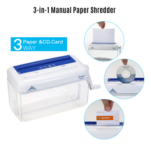 Manual Doméstico De La Mini Trituradora De Papel Manual Port