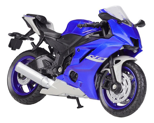 Yamaha Yzf R6 Miniatura Metal Moto Con Base Expositora 1 [u]