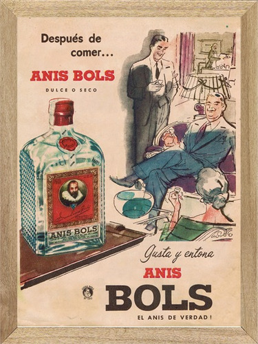 Anis Bols , Cuadro , Poster , Bebida , Publicidad    M559
