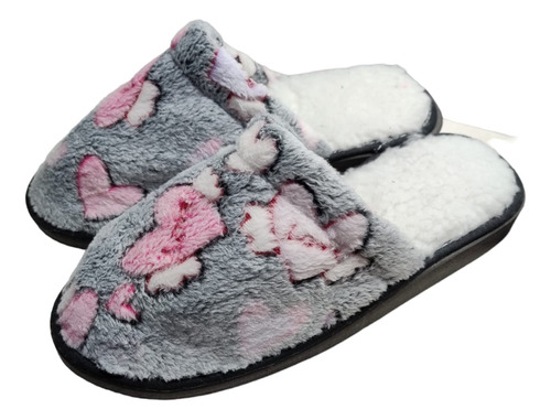 Pantufla Chinelas Mujer Peluche Corderito Abrigada Comoda