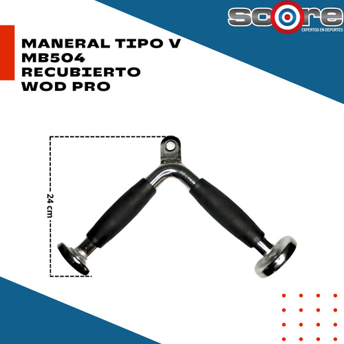 Maneral Tricep Agarradera Tipo V Cromado Recubierto