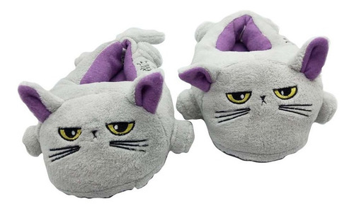 Pantuflas Cresko Gatitos Niños Talle 32 Interior Violeta