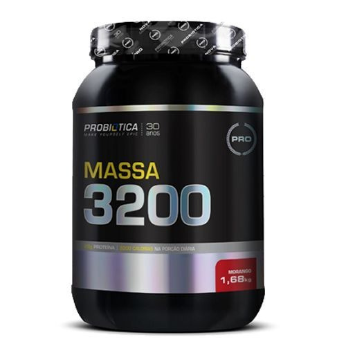 Massa 3200 - 1680g Morango - Probiótica