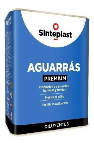 Aguarras Mineral Sinterras Diluyente 4l Sinteplast Pintumm